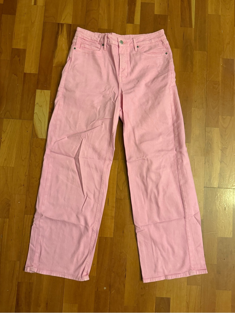 Old Navy Pink Wide-Leg Jeans